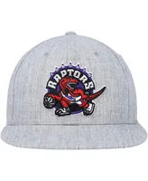 Men's Mitchell & Ness Heather Gray Toronto Raptors Hardwood Classics 2.0 Snapback Hat