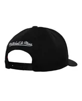 Men's Mitchell & Ness Black Los Angeles Lakers Mvp Team Script 2.0 Stretch-Snapback Hat