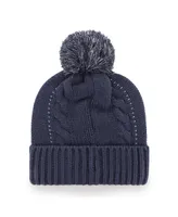Women's '47 Brand Navy Tennessee Titans Bauble Cuffed Knit Hat with Pom
