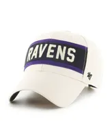 Men's '47 Brand Cream Baltimore Ravens Crossroad Mvp Adjustable Hat