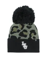 Women's '47 Brand Green Lsu Tigers Bagheera Cuffed Knit Hat with Pom