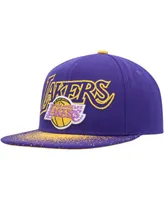 Men's Mitchell & Ness Purple Los Angeles Lakers Hardwood Classics Energy Re-Take Speckle Brim Snapback Hat