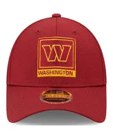 Men's New Era Burgundy Washington Commanders Framed Af 9FORTY Snapback Hat