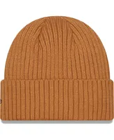 Men's New Era Light Brown Minnesota Golden Gophers Core Classic Cuffed Knit Hat