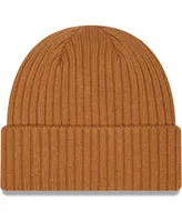 Men's New Era Light Brown Auburn Tigers Core Classic Cuffed Knit Hat