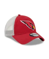 Men's New Era Cardinal, Natural Arizona Cardinals Loyal 9TWENTY Trucker Hat