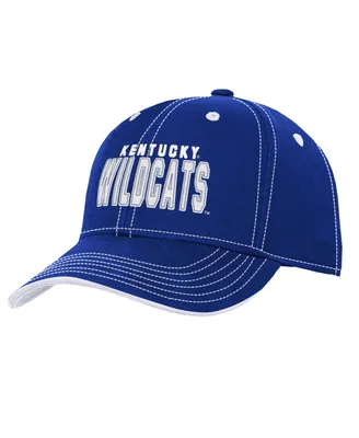 Big Boys and Girls Royal Kentucky Wildcats Old School Slouch Adjustable Hat