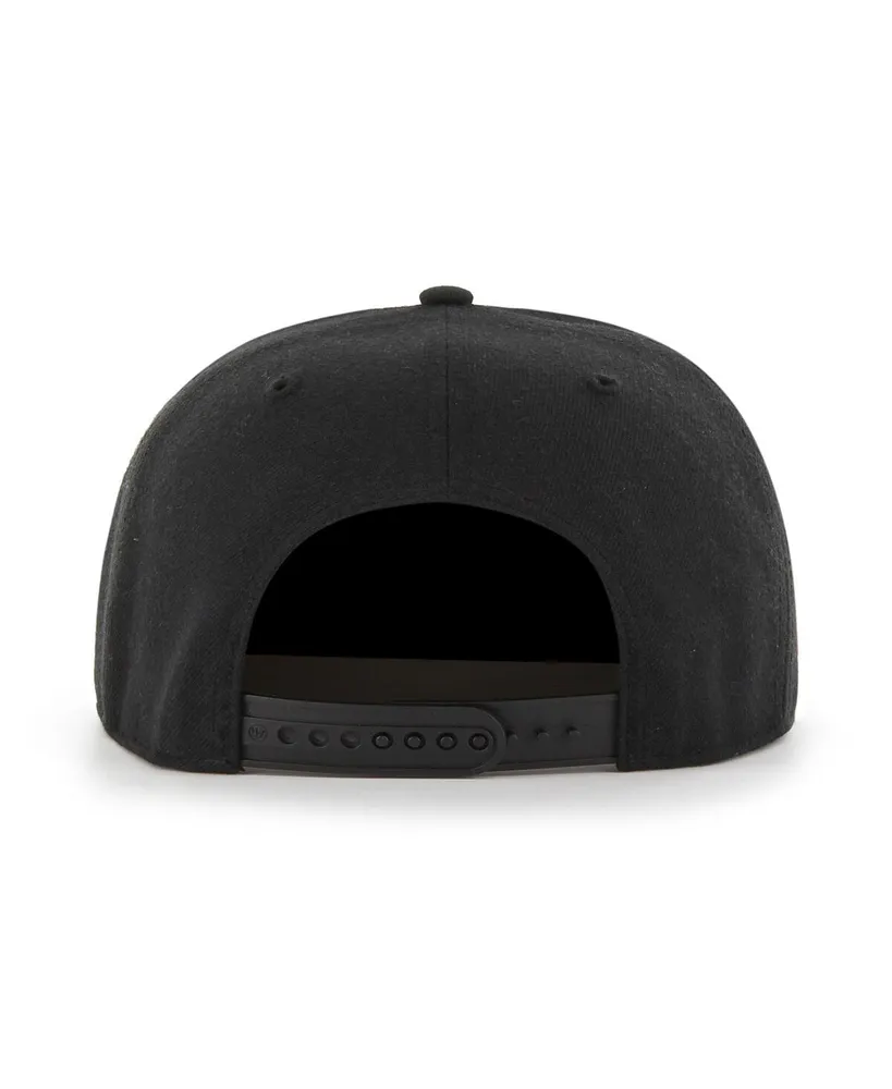 Men's '47 Brand Black Toronto Raptors High Post Captain Snapback Hat