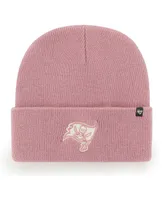 Women's '47 Brand Pink Tampa Bay Buccaneers Haymaker Cuffed Knit Hat