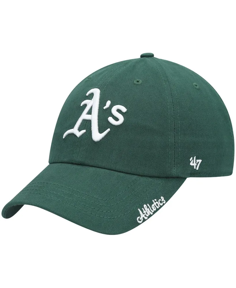 Women's '47 Brand Green Oakland Athletics Team Miata Clean Up Adjustable Hat