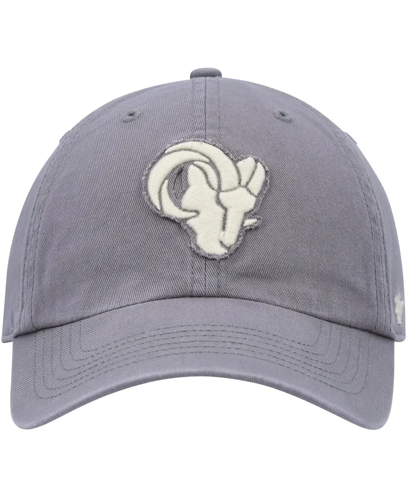 Men's '47 Brand Gray Los Angeles Rams Chasm Clean Up Adjustable Hat