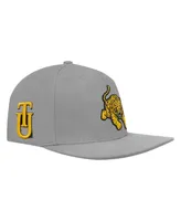 Men's Pro Standard Gray Tuskegee Golden Tigers Evergreen Mascot Snapback Hat