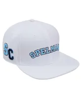 Men's Pro Standard White Spelman College Jaguars Evergreen Wool Snapback Hat