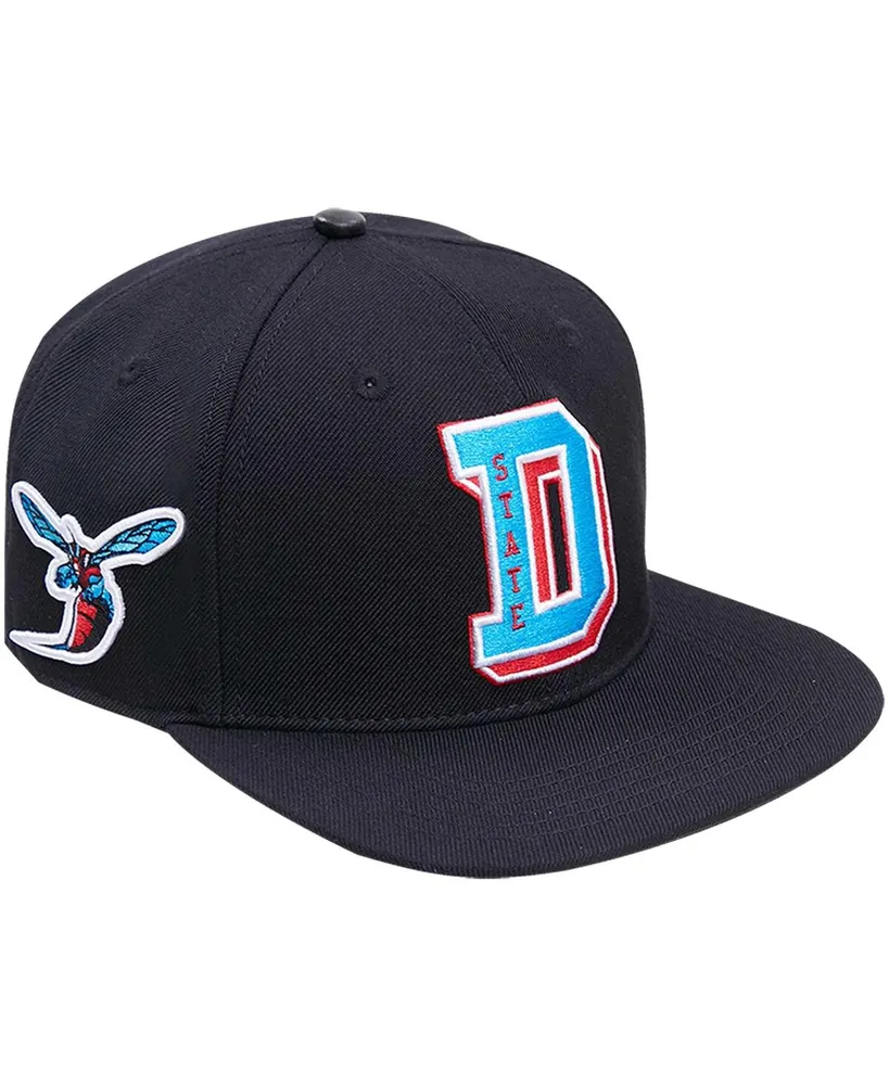 Men's Pro Standard Black Delaware State Hornets Arch Over Logo Evergreen Snapback Hat