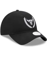 Women's New Era Black Chicago Bulls Leaves 9TWENTY Adjustable Hat