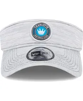 Men's New Era Gray Charlotte Fc Adjustable Visor