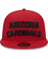 Men's New Era Cardinal Arizona Cardinals Stacked Trucker 9FIFTY Snapback Hat