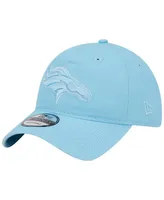 Men's New Era Light Blue Denver Broncos Core Classic 2.0 Brights 9TWENTY Adjustable Hat