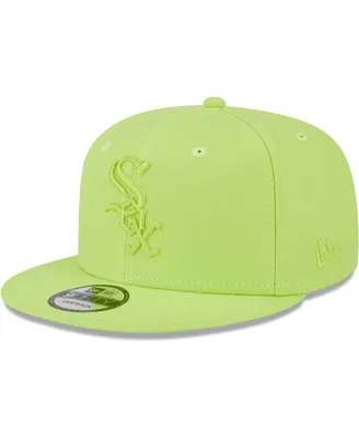 Men's New Era Neon Green Chicago White Sox Spring Color Basic 9FIFTY Snapback Hat