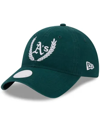 Women's New Era Green Oakland Athletics Leaves 9TWENTY Adjustable Hat