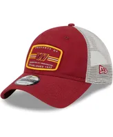 Men's New Era Burgundy Washington Commanders Property Trucker 9TWENTY Adjustable Hat