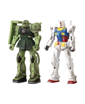 Bandai 2021 Convention Exclusive Gundam Infinity Epic Battle Rx-78-2 Gundam And Ms-06F Zaku Figures