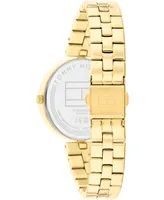 Tommy Hilfiger Women's Quartz Gold-Tone Stainless Steel Watch 34mm