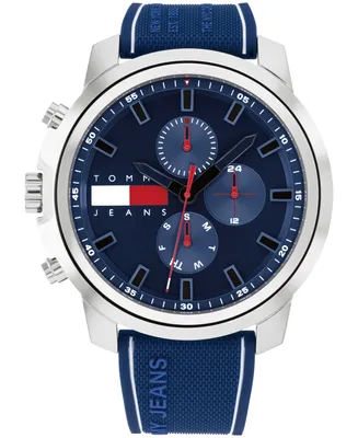 Tommy Hilfiger Men's Multifunction Silicone Watch 50mm