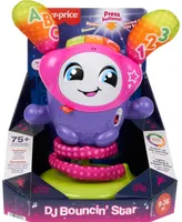 Fisher Price Dj Bouncin' Star, Baby Learning Toy with Music Lights and Bouncing Action - Multi