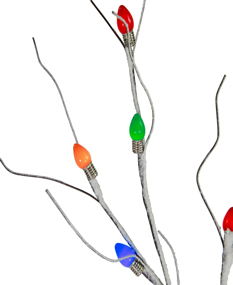 Northlight 6' Light Emitting Diode (Led) Lighted Frosted Christmas Twig Tree Lights