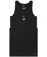 Nike Men's Slim-Fit 2-Pack Essential Stretch Tank Undershirts