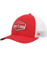 Men's '47 Brand Red Tampa Bay Buccaneers Burgess Trucker Adjustable Hat