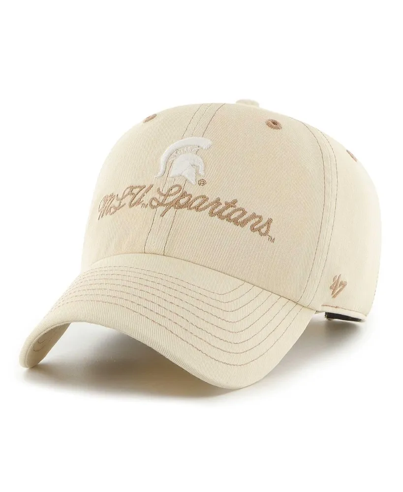 Women's '47 Brand Tan Michigan State Spartans Haze Clean Up Adjustable Hat