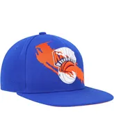 Men's Mitchell & Ness Blue New York Knicks Paint By Numbers Snapback Hat