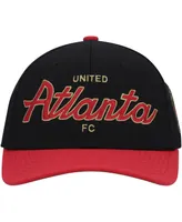 Men's Mitchell & Ness Black Atlanta United Fc Team Script 2.0 Stretch Snapback Hat