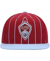 Men's Mitchell & Ness Red Colorado Rapids Team Pin Snapback Hat