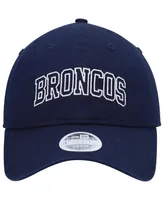 Women's New Era Navy Denver Broncos Collegiate 9TWENTY Adjustable Hat