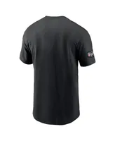 Men's Nike Black Carolina Panthers 2023 Nfl Crucial Catch Sideline Tri-Blend T-shirt