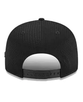 Men's New Era Black Boston Celtics Post-Up Pin Mesh 9FIFTY Snapback Hat