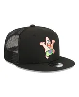 Men's New Era Black SpongeBob SquarePants Patrick Star Trucker 9FIFTY Snapback Hat
