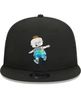 Men's New Era Black Rugrats Phil Trucker 9FIFTY Snapback Hat