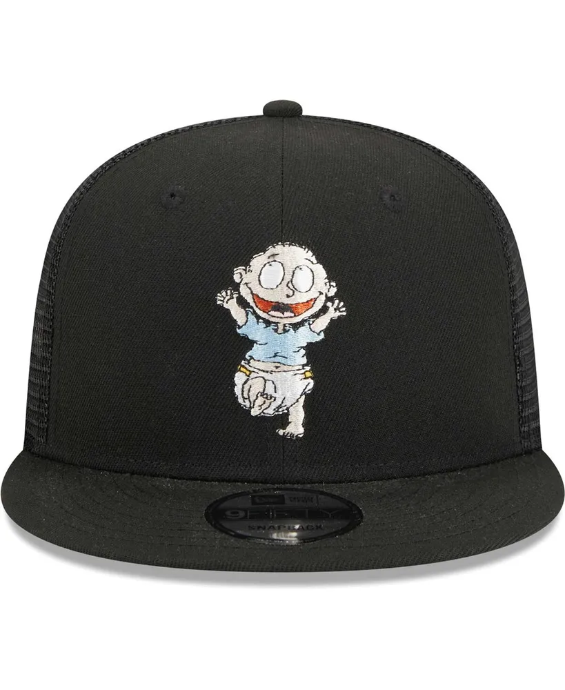 Men's New Era Black Rugrats Tommy Trucker 9FIFTY Snapback Hat