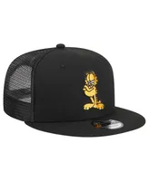 Men's New Era Black Garfield Trucker 9FIFTY Snapback Hat