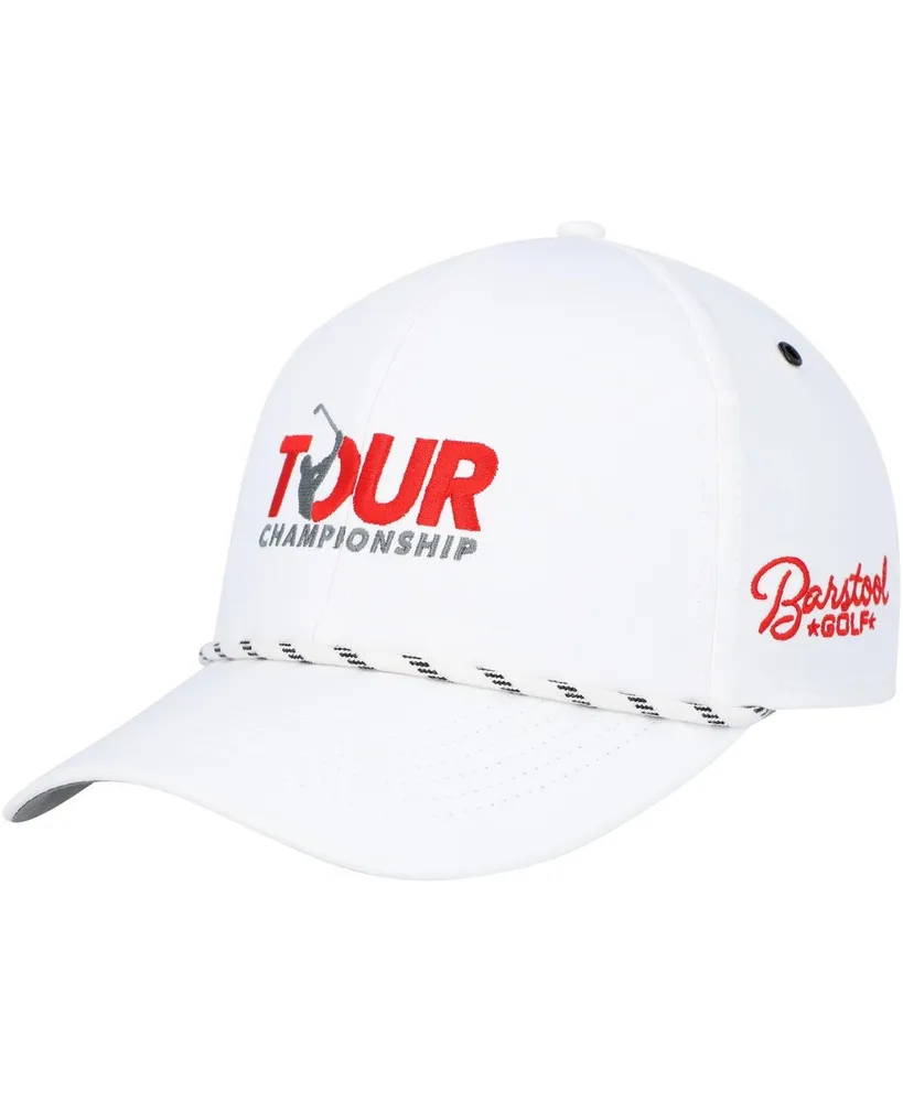 Men's Barstool Golf White Tour Championship Patch Trucker Adjustable Hat