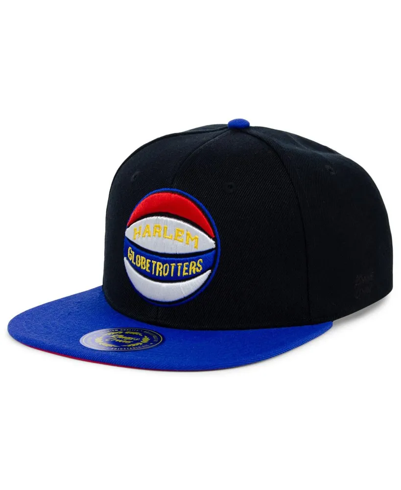 Men's Rings & Crwns Black Harlem Globetrotters Snapback Adjustable Hat