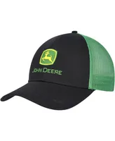 Men's Top of the World Black John Deere Classic Trucker Adjustable Hat