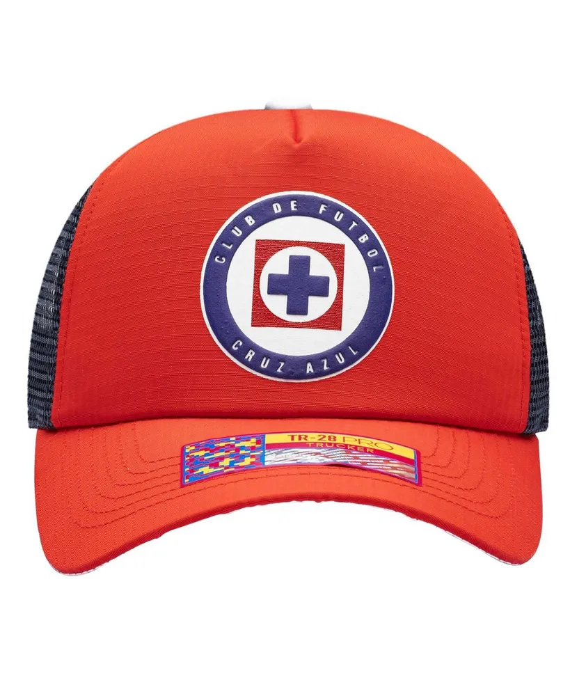 Men's Red Cruz Azul Trucker Adjustable Hat