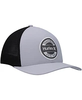 Men's Hurley Gray Charter Trucker Snapback Hat