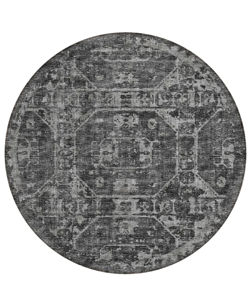 Addison Othello Outdoor Washable AOT32 8' x Round Area Rug