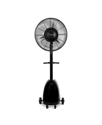 Newair 26" Pedestal Misting Fan with 8700 Cfm of Power, Adjustable Mist Settings, Water Tank and 3 Fan Speeds, Perfect for the Patio, Back Yard, or Ou